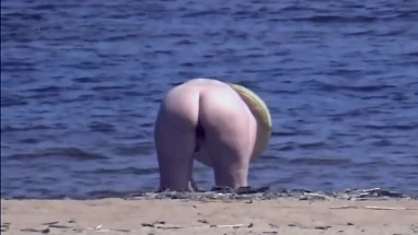 Cute teen nude on Beach