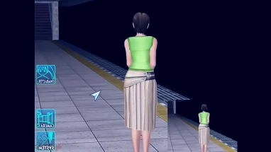 3D anime game fucking the hot milf with huge tits