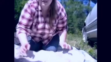 OMG They Are Watching step Mom & Son Public Sex With Pussy Creampie
