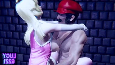 Hot Mario and Princess Peach
