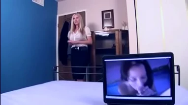 step mom catches son watching porn