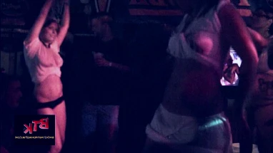 Wet T-shirt front row!