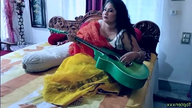 Beautiful Madam Hot Romantic sex with Student! With clear Hindi audio