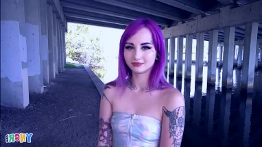 Inked blonde Holly fucks monster BBC cowgirl after blowjob