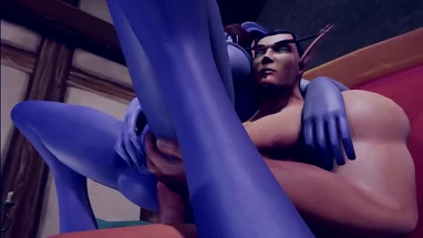 Elf and Draenei pornstar sex photoshoot | Warcraft Porn Parody