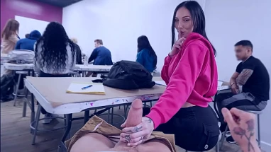 Booty Classmate Sneaks a Grope in Class – PervTeen